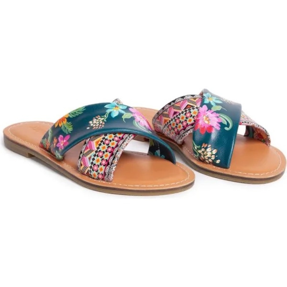 Johnny Was Sonoma Cross Sandal$182 MSRP - Picture 2 of 11